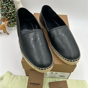 Men’s Burberry London lambskin espadrilles size 44 made in Italy